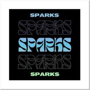 Sparks // Typography Fan Art Design Posters and Art